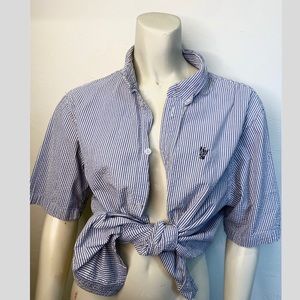 Huf 1984 pin-strip button up shirt